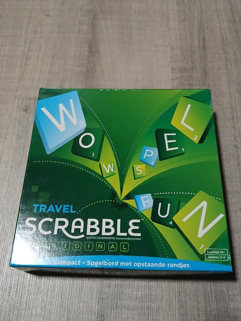 Scrabble – Reiseditie – vanaf 10 jaar, Ophalen of Verzenden, Zo goed als nieuw, Mattel games, Een of twee spelers