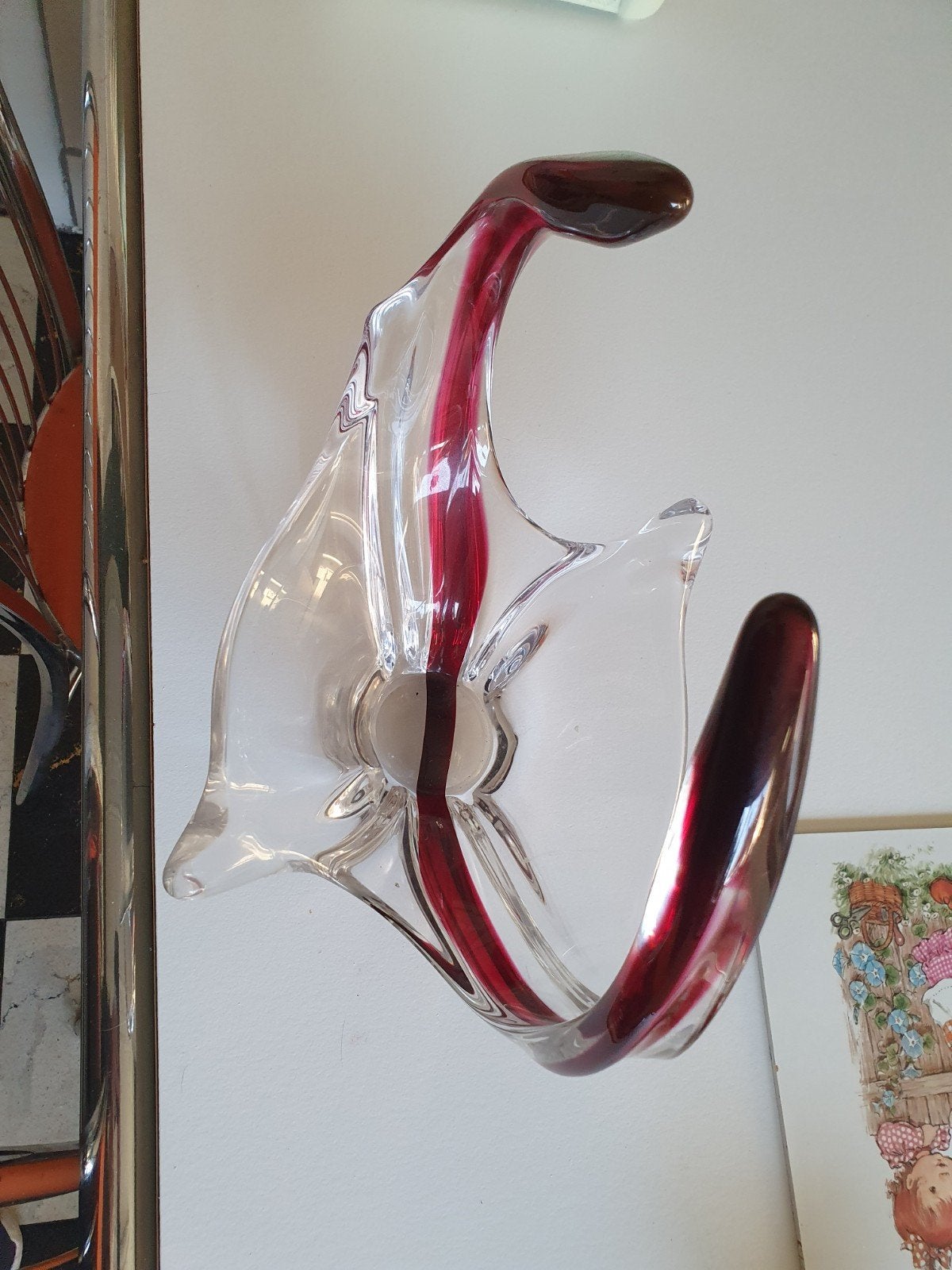 muranoschaal heel mooi hoogte 30cm.breedte 20cm., Antiek en Kunst, Ophalen of Verzenden, Glas