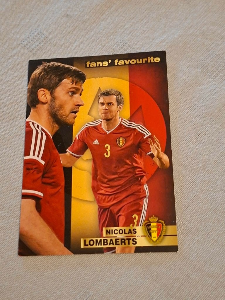 Panini / Voetbalkaart / Nicolas Lombaerts / Rode Duivels, Enlèvement ou Envoi, Comme neuf, Cartes de joueur