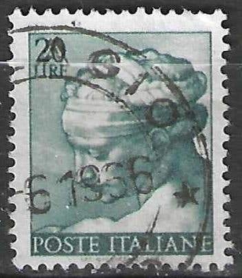 Italie 1961 - Yvert 830 - Œuvres de Michel-Ange (ST), Envoi, Affranchi