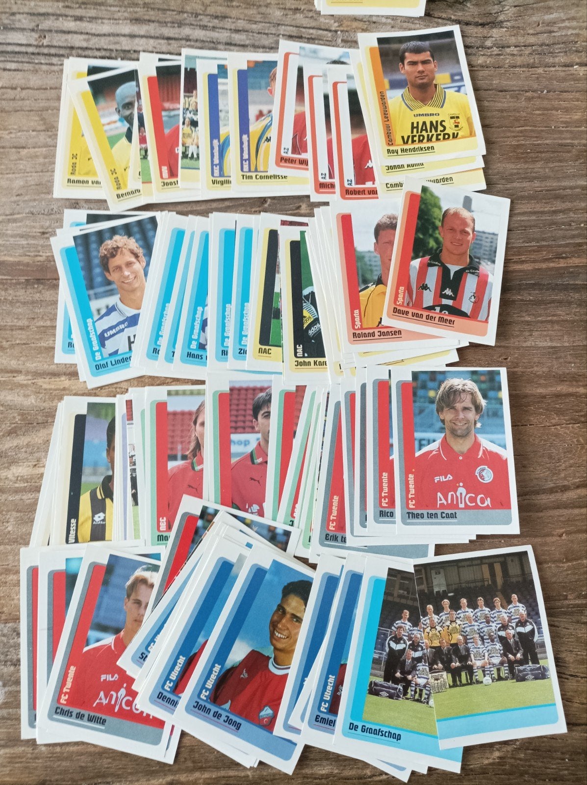 Panini Eredivisie voetbal 99 , 100 verschillende, Hobby en Vrije tijd, Ophalen of Verzenden