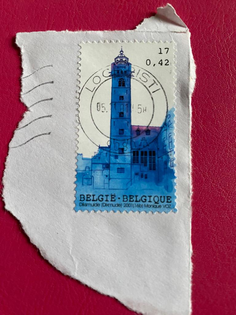Belgische postzegel Diksmuide 2001 (16b) Monique Vos, Verzenden, Frankeerzegel, Gestempeld, Gestempeld