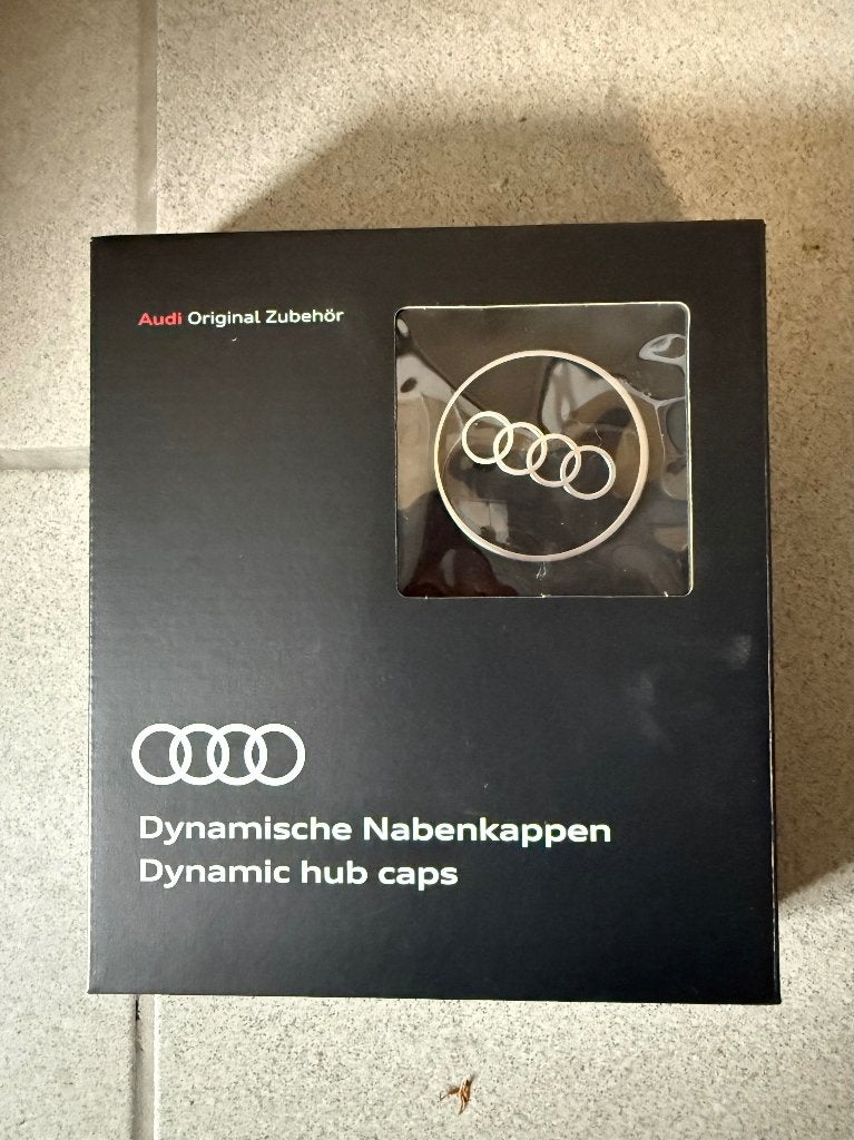 4 caches-moyeux dynamiques Audi d’origine – Dynamic Hub Caps, Autos : Pièces & Accessoires, Enlèvement ou Envoi, Jante(s)