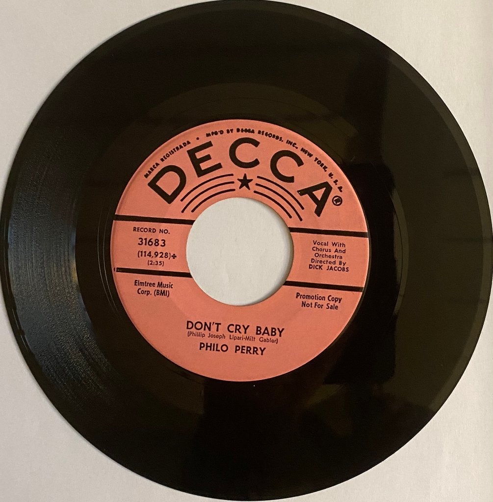 Philo Perry — Hitch-Hike Sailor Don't Cry Baby promo Popcorn, Gebruikt, 7 inch, Originele persing, Ophalen of Verzenden