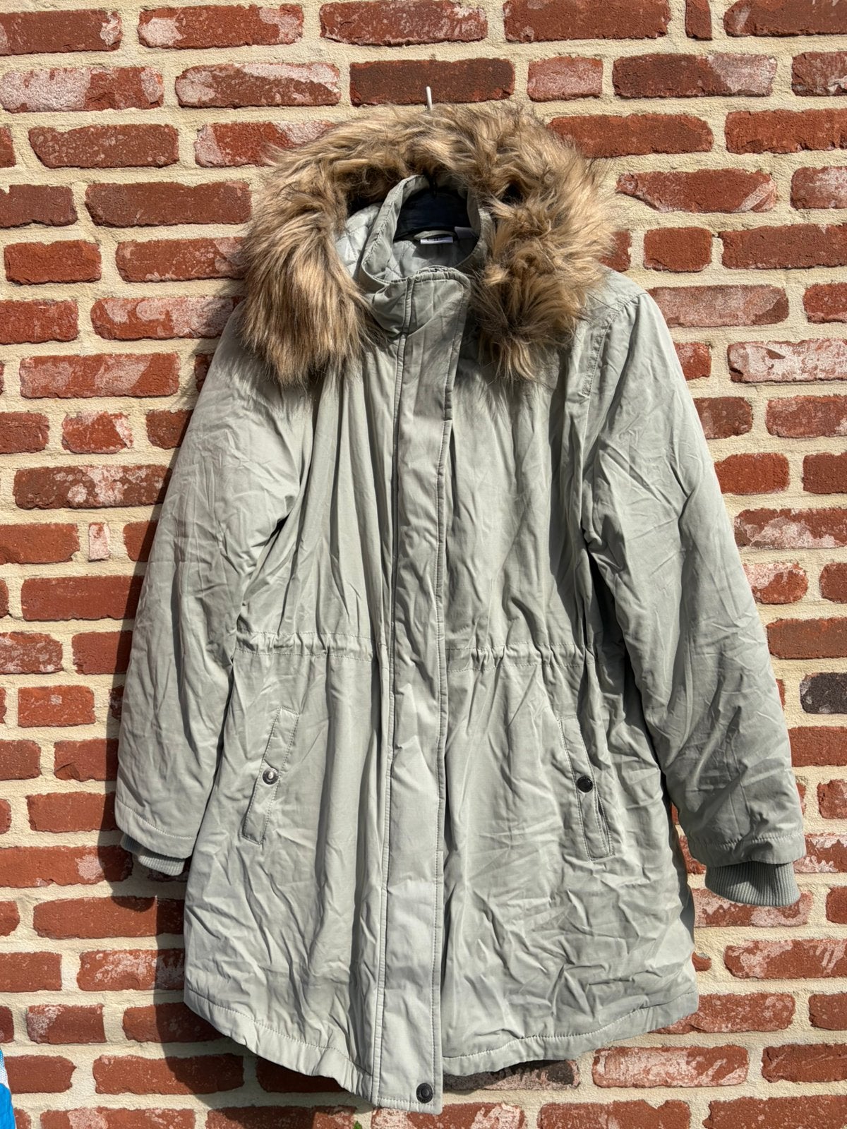 Winterjas, maat L, Ophalen of Verzenden, Zo goed als nieuw, Maat 42/44 (L), Groen