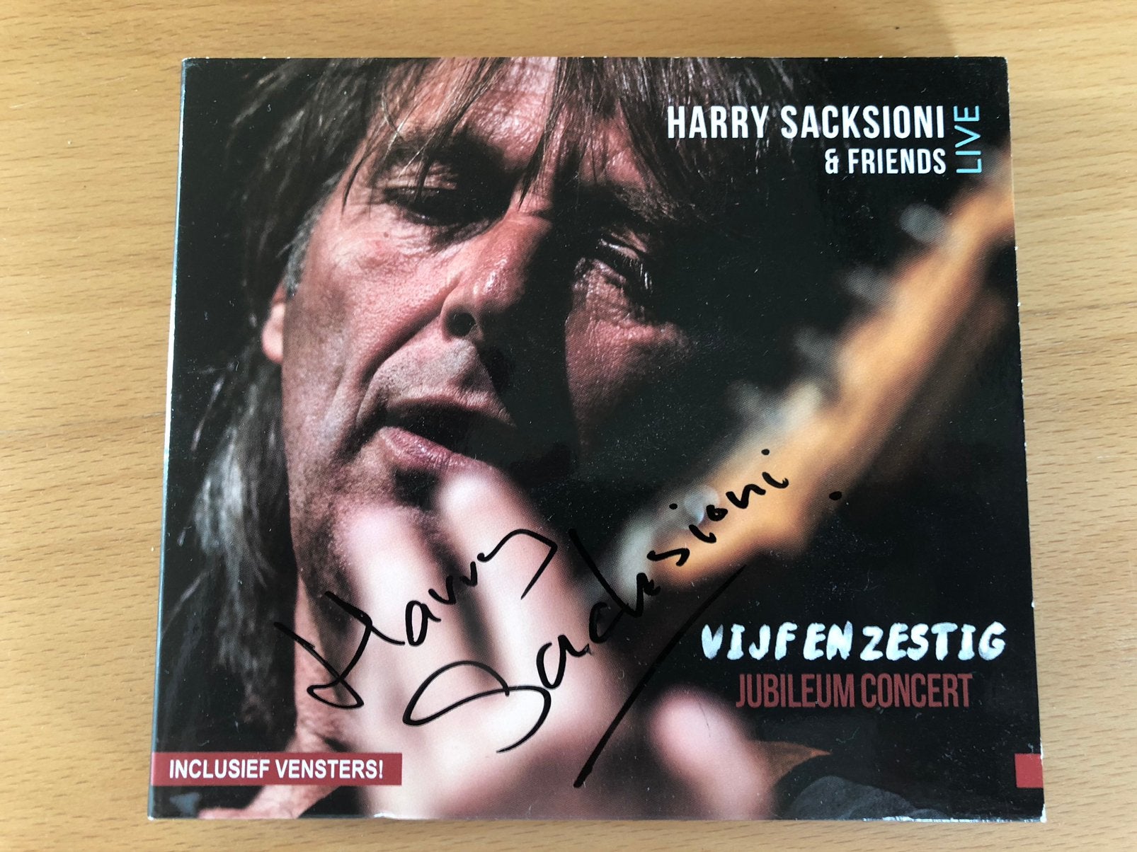 Harry Sacksioni 2cd “Vijfenzestig”, gesigneerd., Cd's en Dvd's, Ophalen of Verzenden, Zo goed als nieuw, Gesigneerd