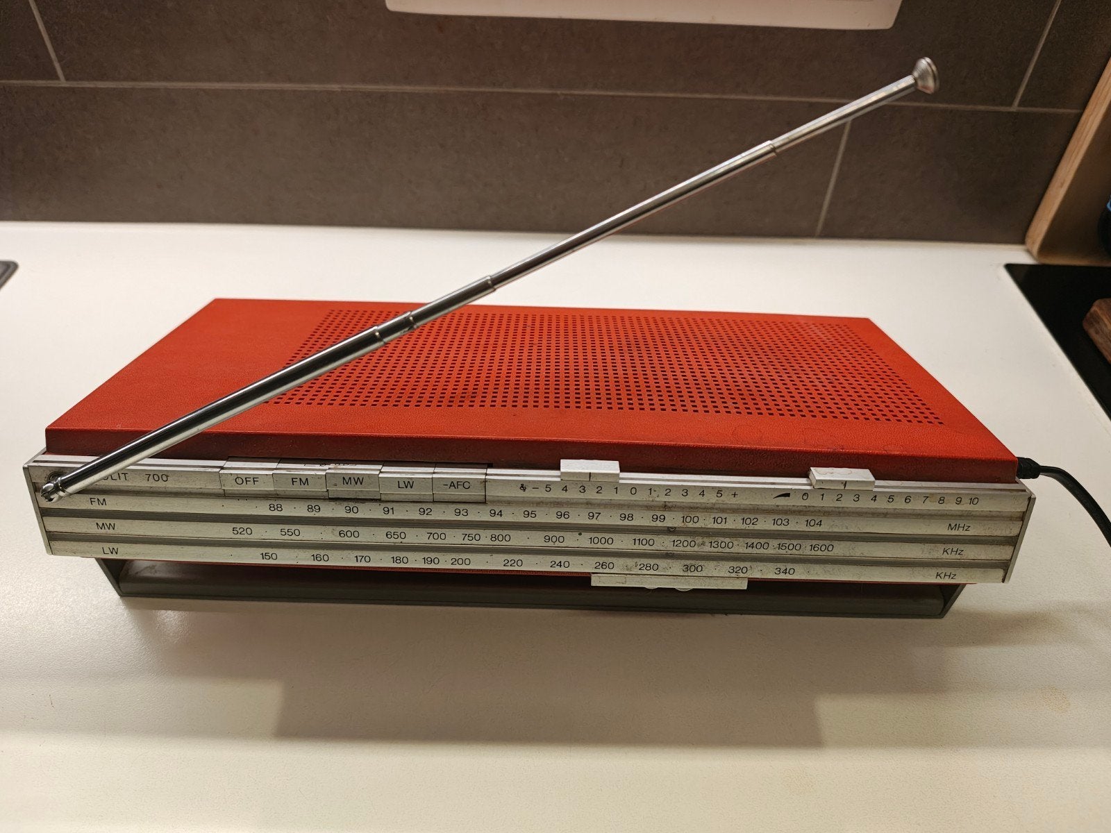 B&O "BEOLIT 700" orange BANG & OLUFSEN radio FM vintage 70's, Enlèvement, Utilisé, Radio