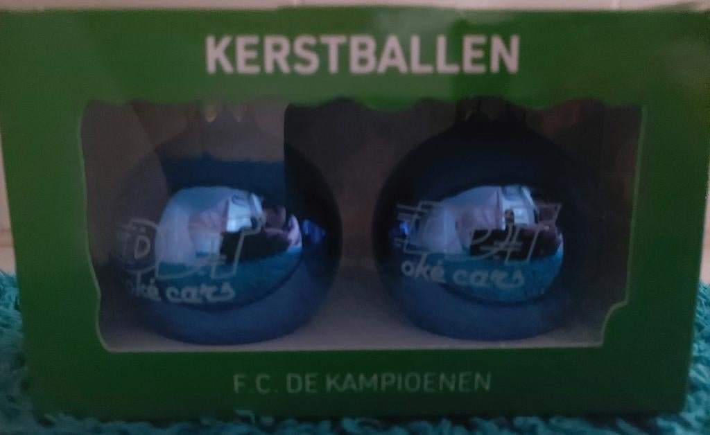 F.C. De Kampioenen kerstballen - DDT Oké Cars, Enlèvement