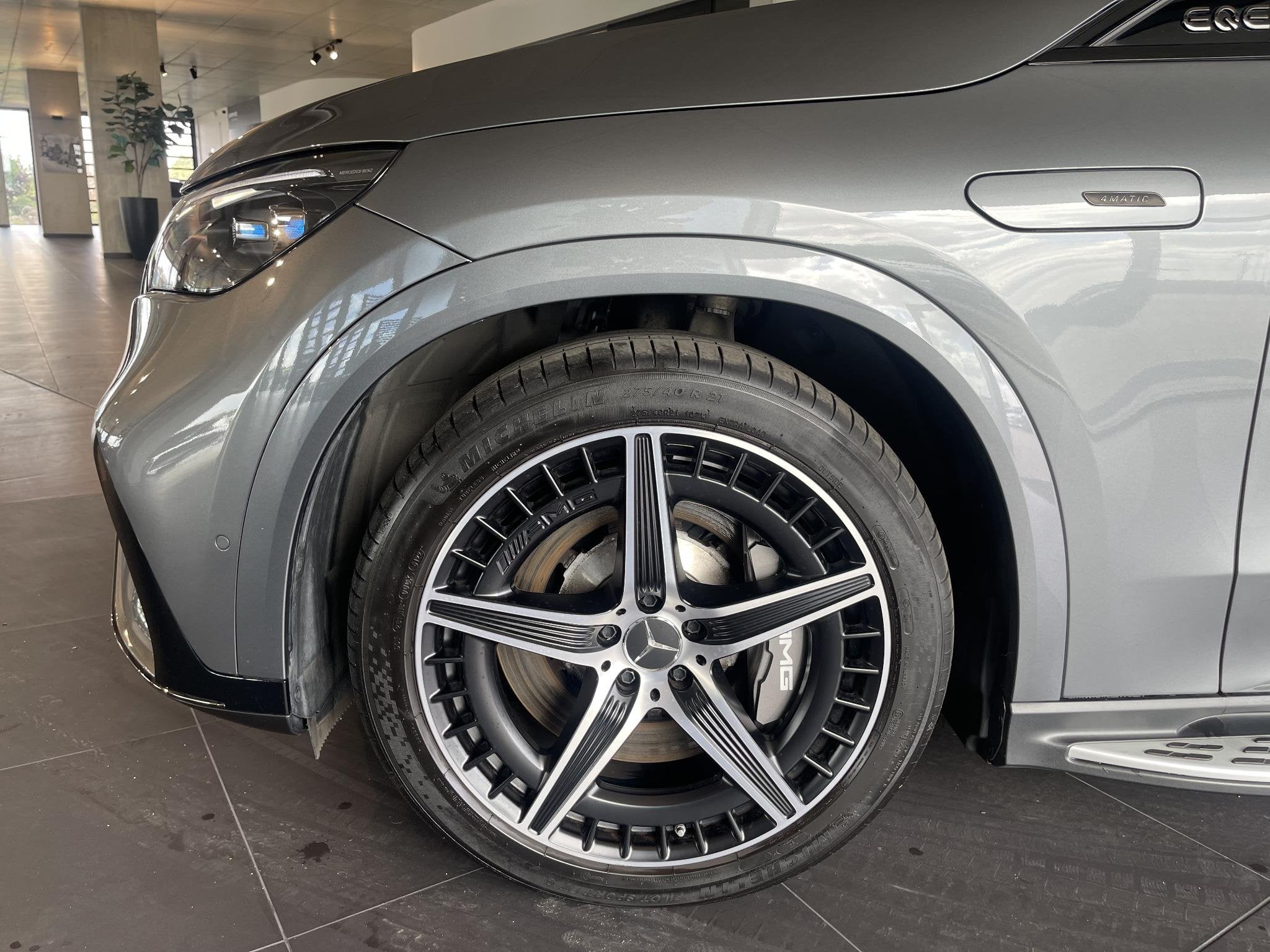 Mercedes-Benz EQE 43 AMG SUV + NAPPA + PANO + BURMESTER + HY, Autos, Argent ou Gris, Achat, Entreprise, Entretenue par le concessionnaire