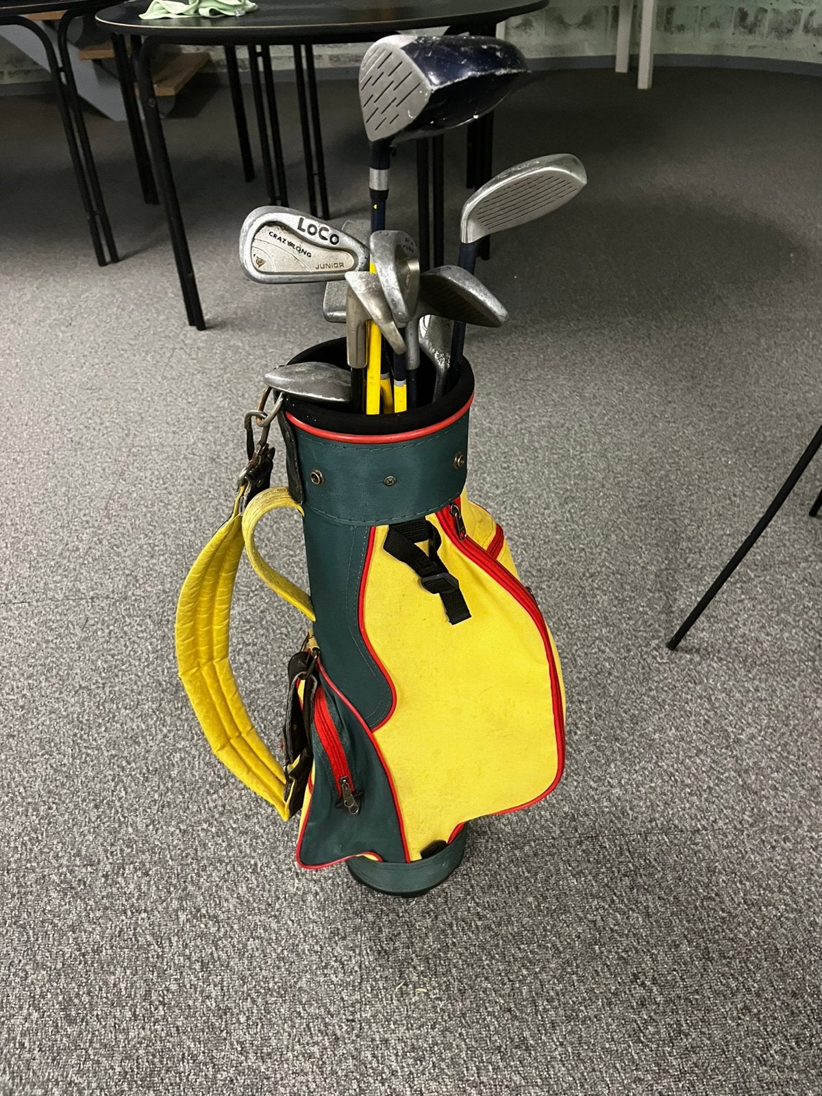 golftas voor kinderen met clubs, Ophalen, Gebruikt