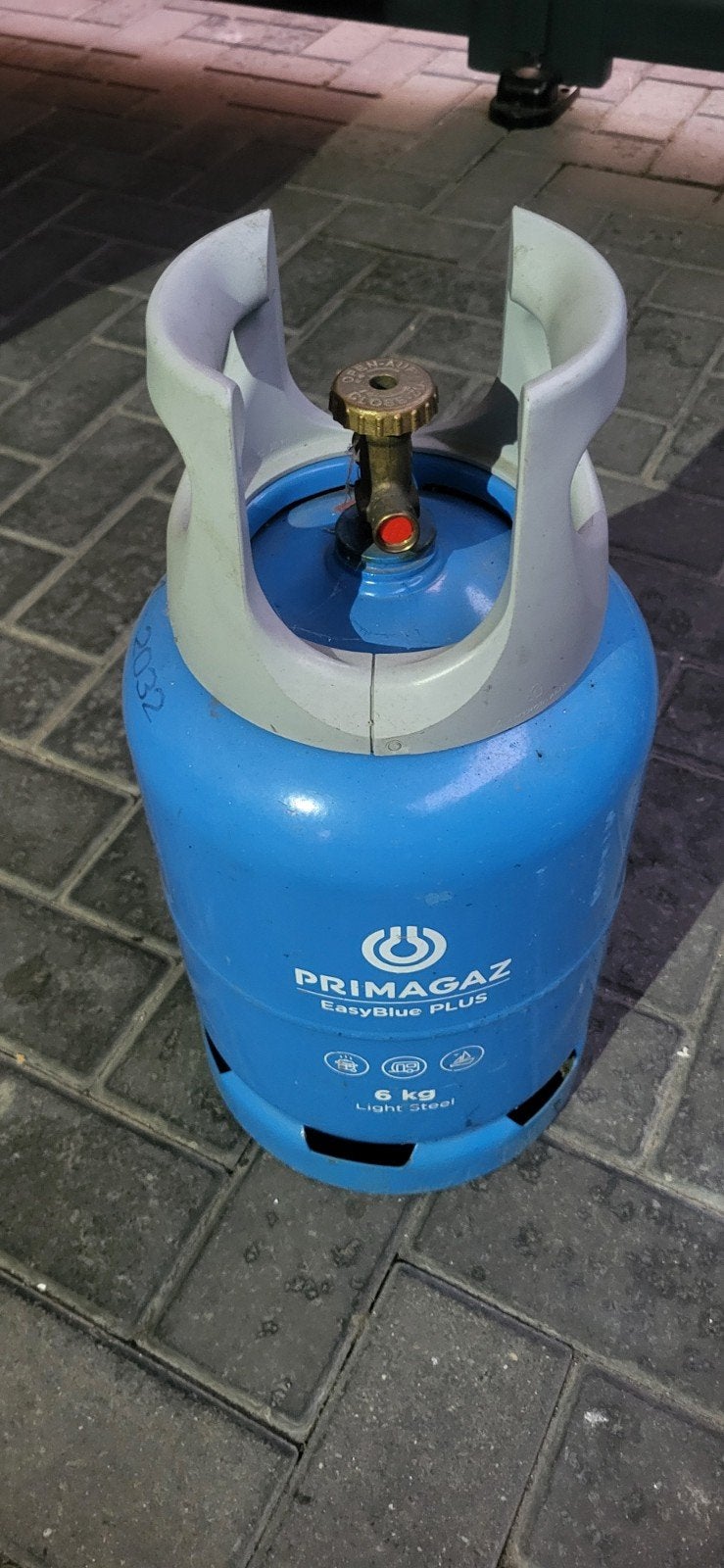 Easy blue plus 6 kg gas, Ophalen, Zo goed als nieuw, PRIMAGAZ