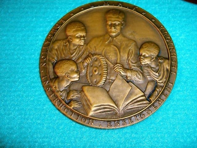 médaille en bronze du CONGO, Enlèvement ou Envoi, Bronze