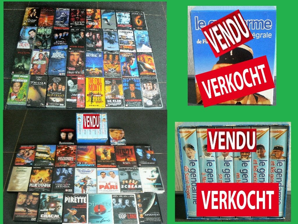 54 vhs-films zie de lijst in de beschrijving..., Gebruikt, Overige genres, Vanaf 9 jaar, Ophalen of Verzenden