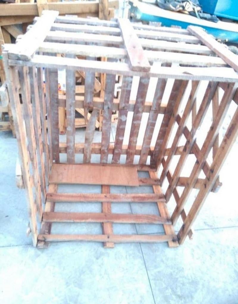 Hardhouten Kratten 125cm, Doe-het-zelf en Bouw, Kratten en Dozen, Ophalen, 100 cm of meer, 60 cm of meer, Zo goed als nieuw