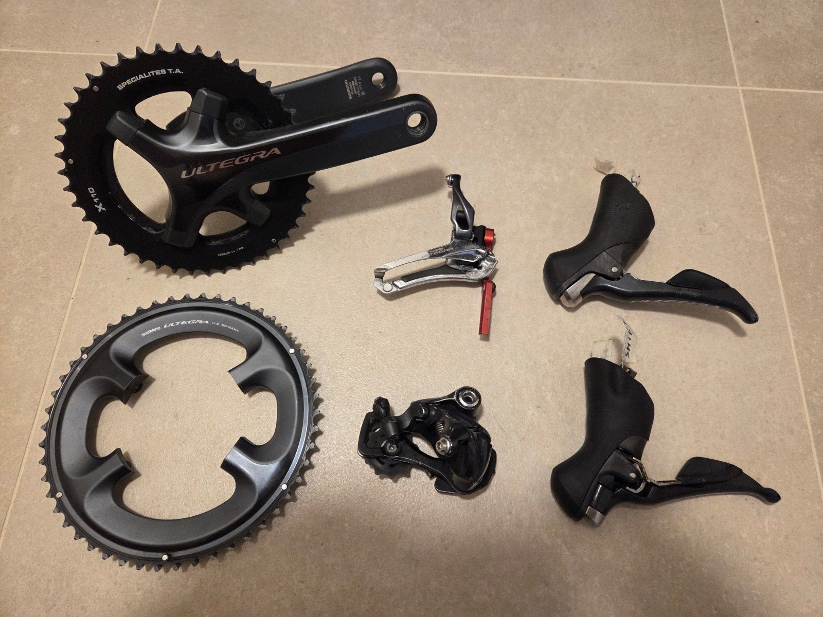 Shimano Ultegra R6800 2x11 groepset, Fietsen en Brommers, Fietsonderdelen, Ophalen, Remmen