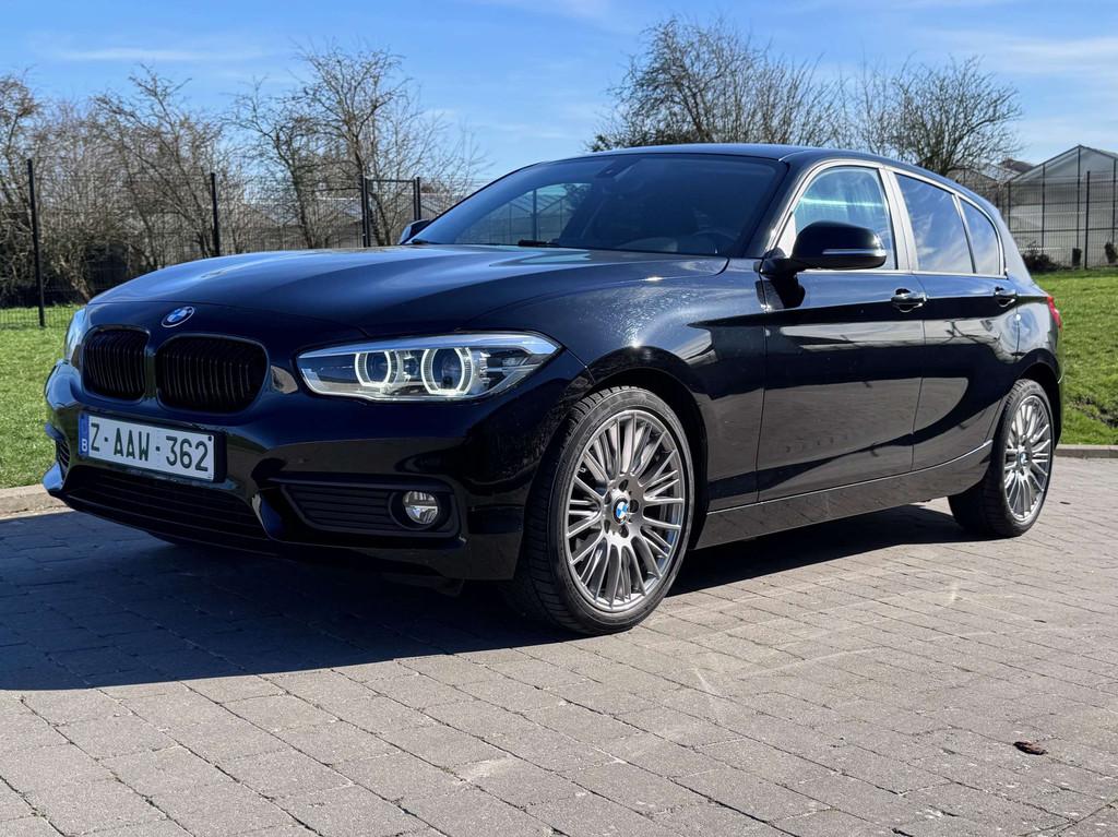 BMW 1 Serie 118 118iA OPF (EU6d-TEMP) (bj 2018, automaat), Auto's, Gebruikt, 1885 kg, 136 pk, Zwart