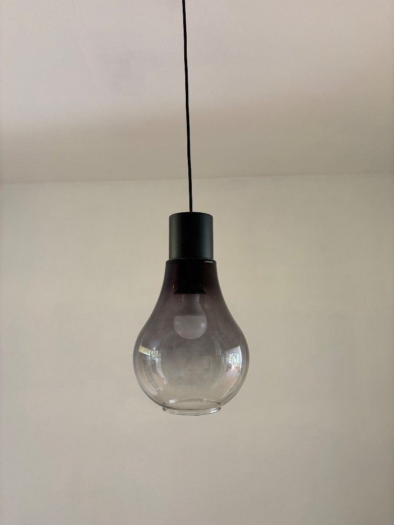 Lampe suspendue en verre, Enlèvement ou Envoi, Comme neuf, Verre, E27 (grand)