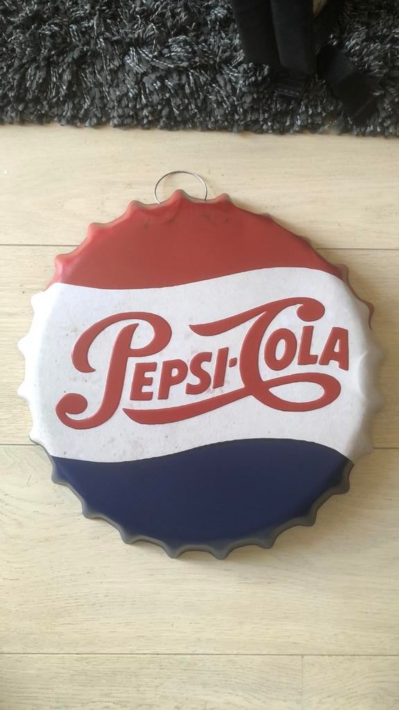 Reclamebord Pepsi Cola., Verzamelen, Ophalen, Zo goed als nieuw, Reclamebord