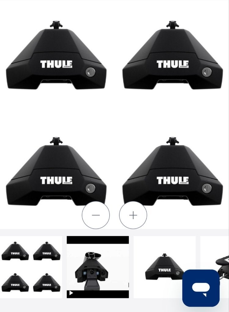 Kit thule Evo clamp 7105, Auto diversen, Dakdragers, Ophalen, Zo goed als nieuw