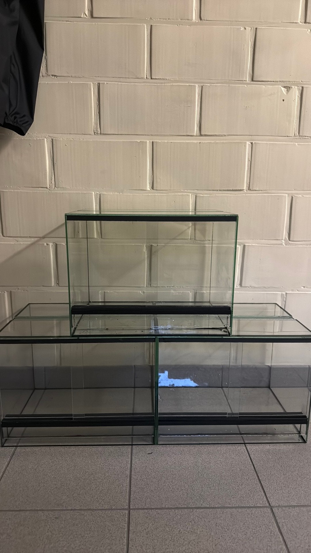 3 petits terrarium en verre pour petits reptiles ou insectes, Animaux & Accessoires, Enlèvement, Comme neuf, Terrarium ou Paludarium