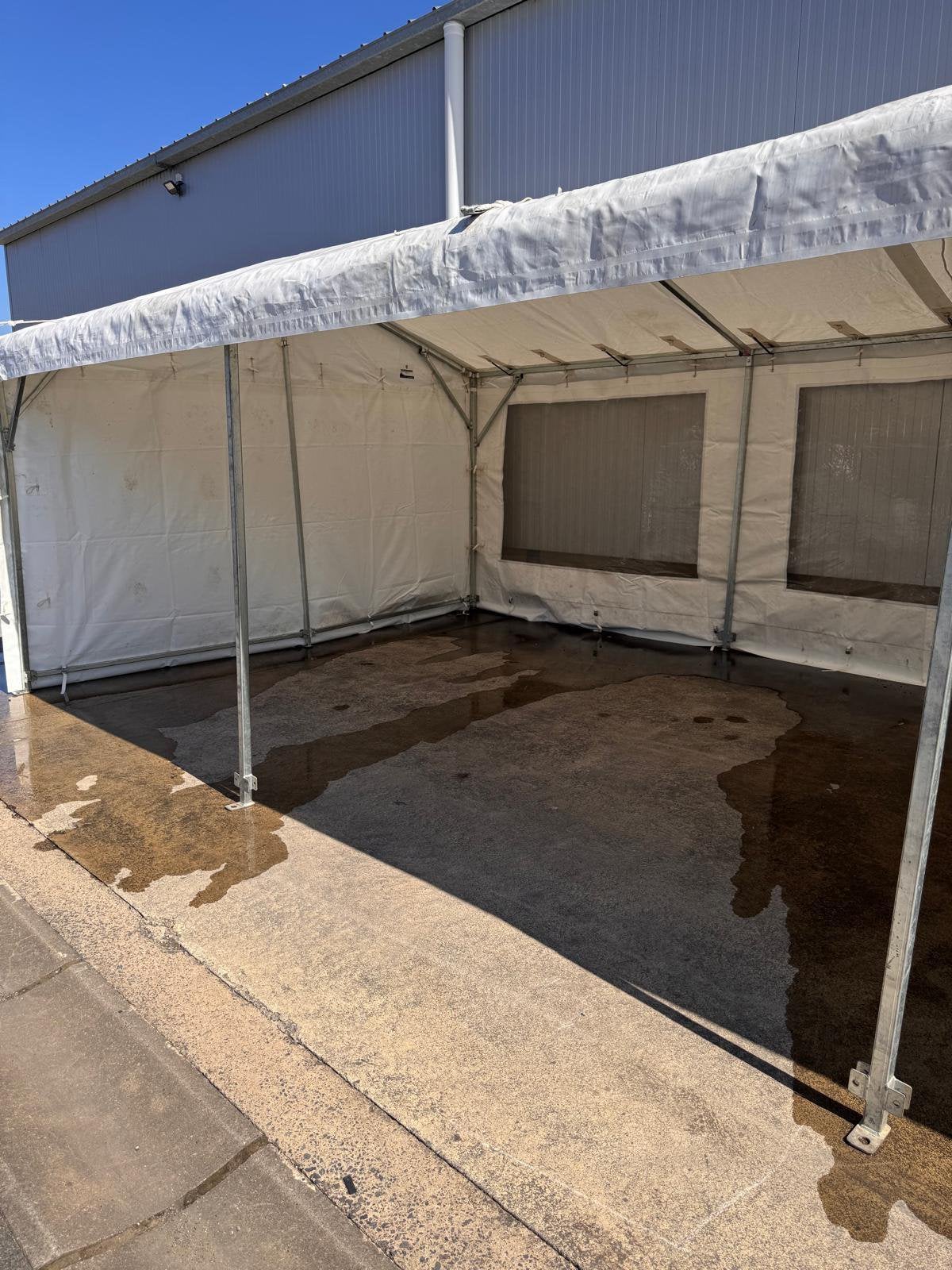Chapiteau blanc 4m x 8m, Jardin & Terrasse, Tente de réception, Pliable, Enlèvement, 2 mètres ou plus