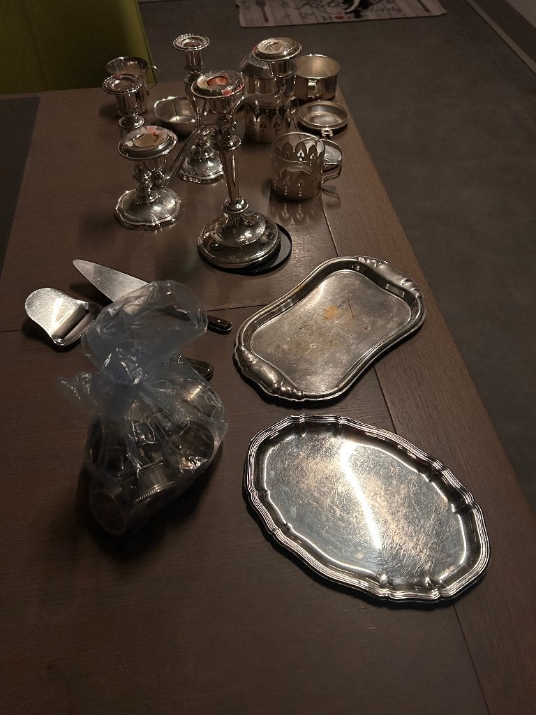 verzilverd servies, Antiek en Kunst, Ophalen