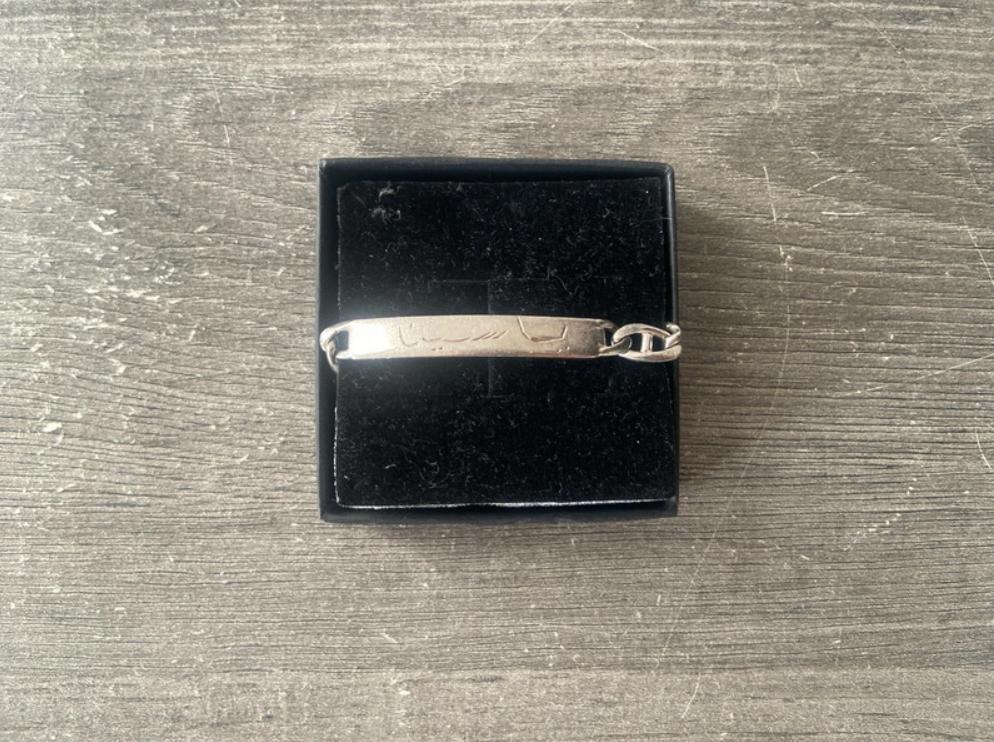 Zilveren armband 15 gram schakelarmband met kapotte sluiting, Handtassen en Accessoires, Armbanden, Ophalen, Zo goed als nieuw