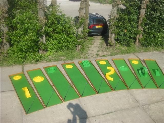 MIDGETGOLF * MINIGOLF * KINDERFEESTJE * COMMUNIE Feest, Hobby en Vrije tijd, Ophalen, Gebruikt