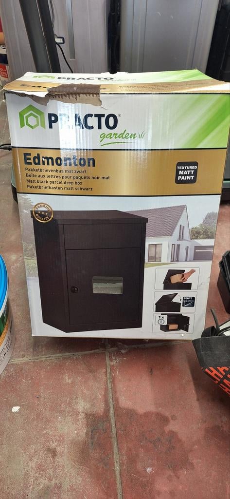 Brievenbus voor grote pakketten in matte antracietkleur, Tuin en Terras, Ophalen