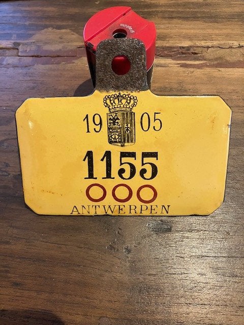 Fietsplaat/ Plaque de velo/ Taxplaat, Ophalen of Verzenden