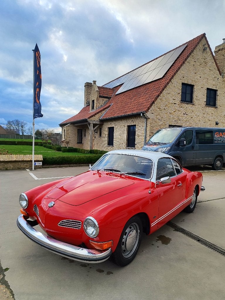 VW Karmann Ghia 1600 année 1972 contrôle + garantie, Autos, Rouge, Autres modèles, Entreprise, Garantie prolongée