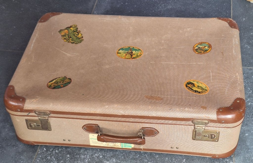 Jolie grande ancienne valise vintage bon état, Antiquités & Art, Enlèvement