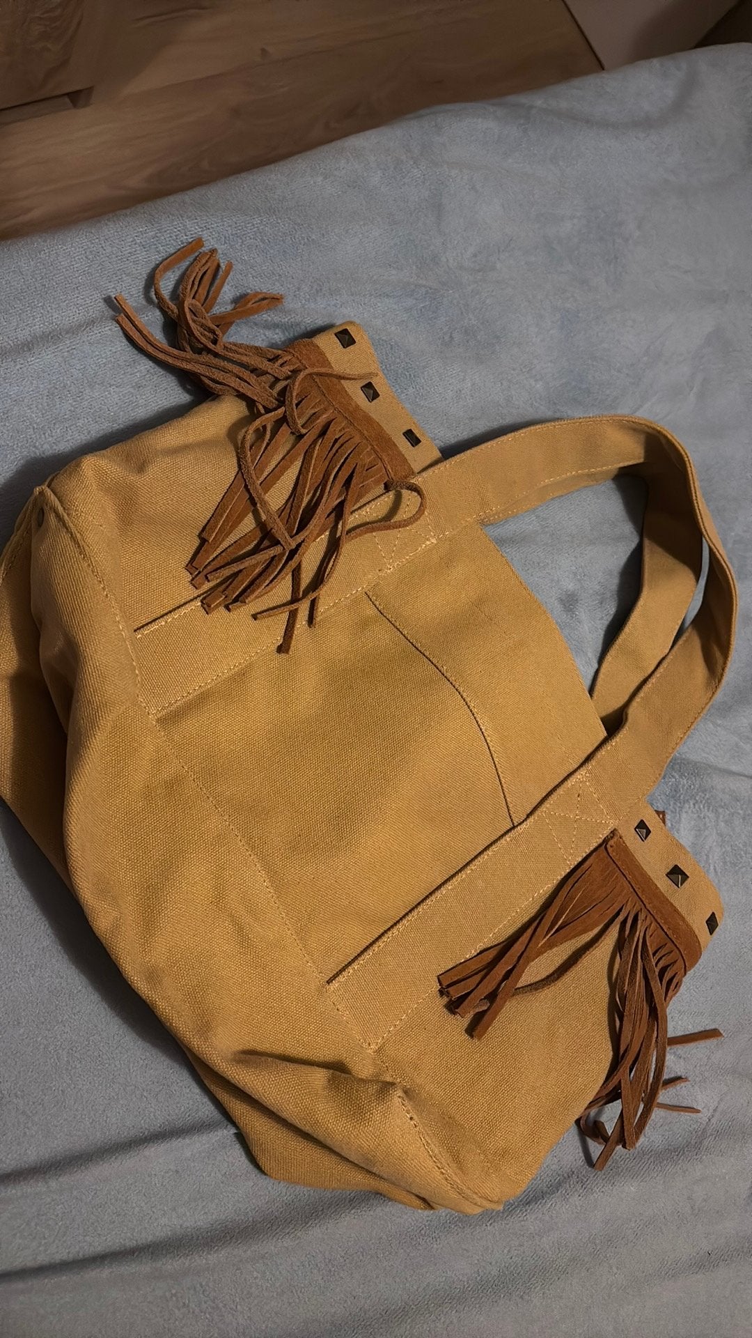 Niko and… mustard yellow tote bag school bag from Japan, Tuin en Terras, Ophalen, Nieuw