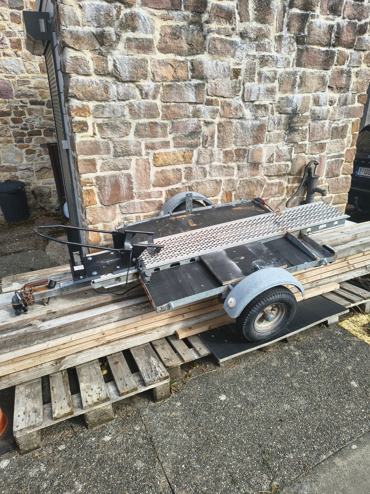 remorque moto scooter velo, Enlèvement