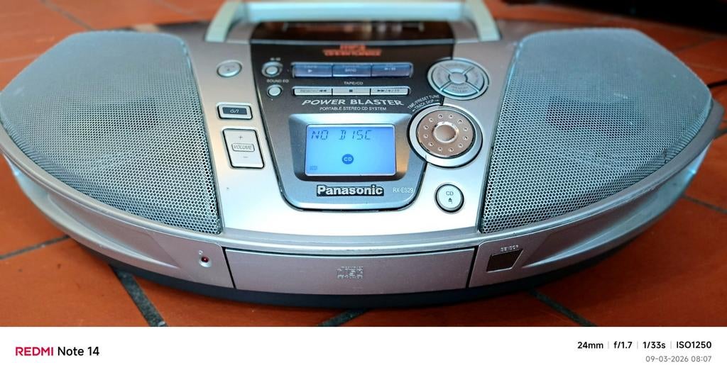 Panasonic radio jaren 90, Ophalen of Verzenden, Gebruikt, Radio, Met cd-speler