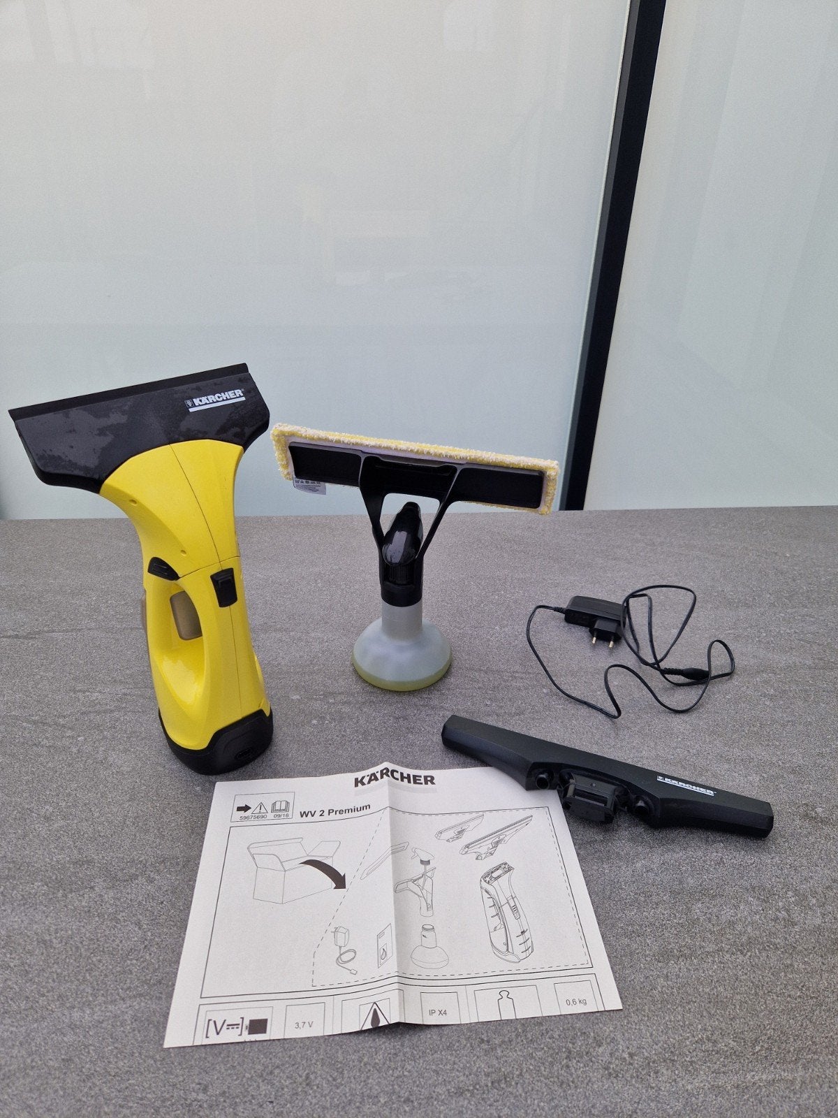 Karcher WV2 premium plus yellow, Ophalen of Verzenden, Raamwisser of Trekker