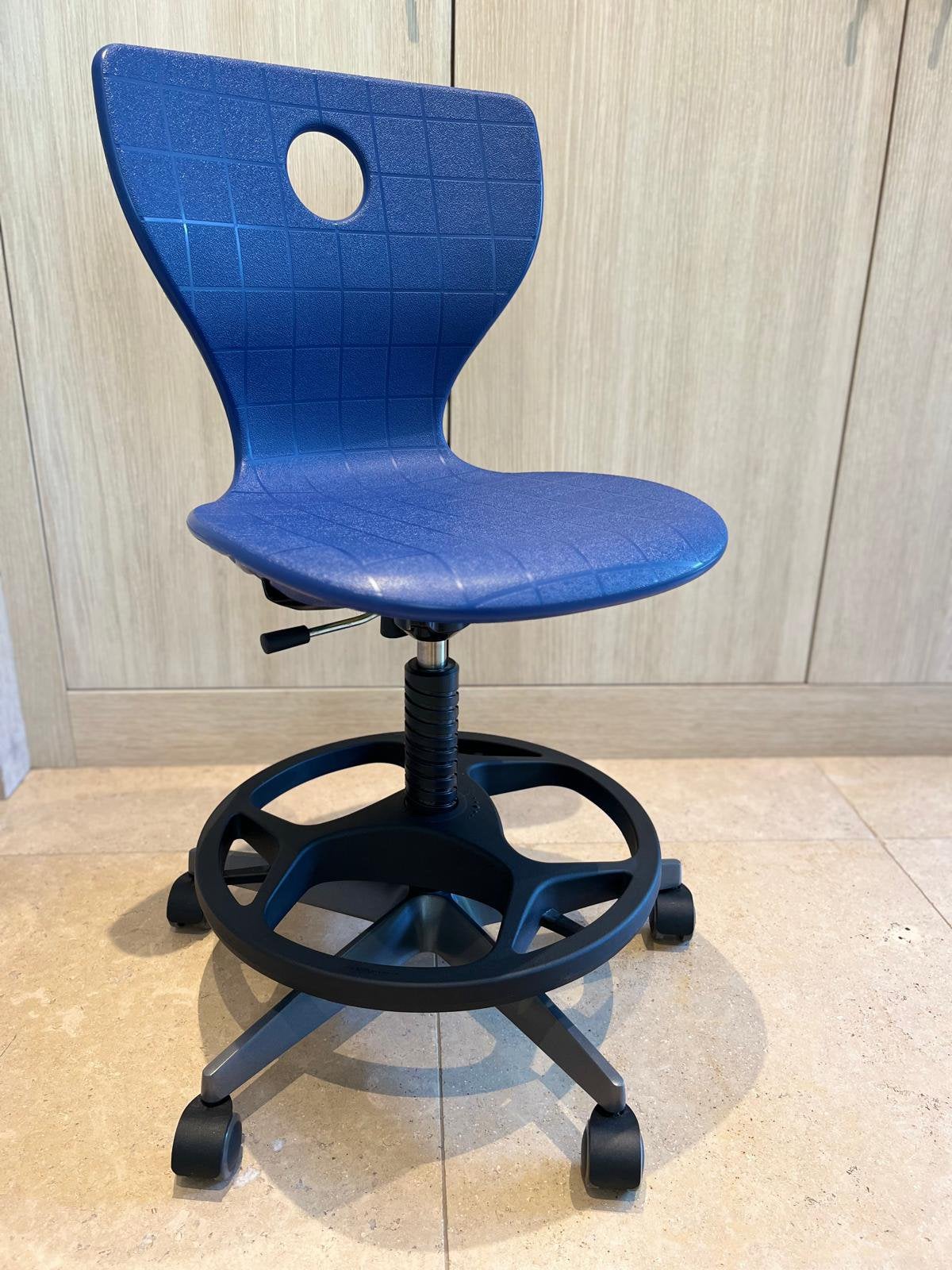 Bureaustoel Verner Panton, Ophalen, Blauw, Zo goed als nieuw, Bureaustoel