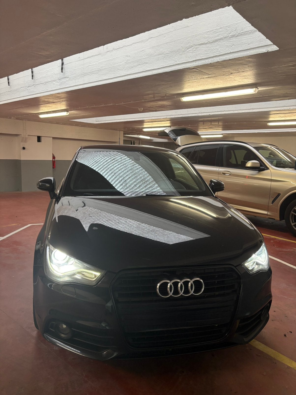 Audi A1, A1, Zwart, Zwart, Leder
