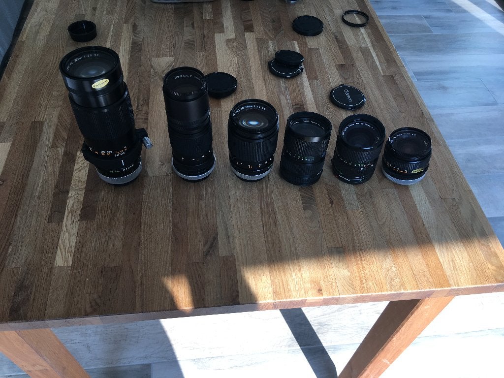 Lot 5 objectifs Canon Lens, Audio, Tv en Foto, Ophalen of Verzenden, Zo goed als nieuw, Canon