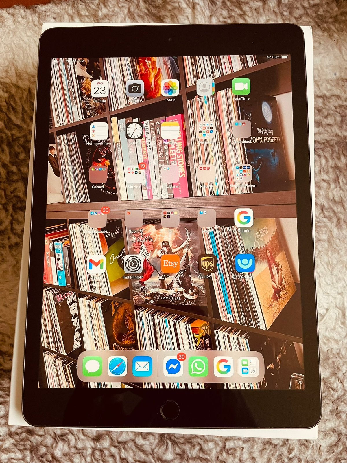Apple iPad 8e gen. 32GB Wi-Fi Space Grey - zeer mooie staat, Informatique & Logiciels, Apple iPad, 10 pouces, Comme neuf, Enlèvement