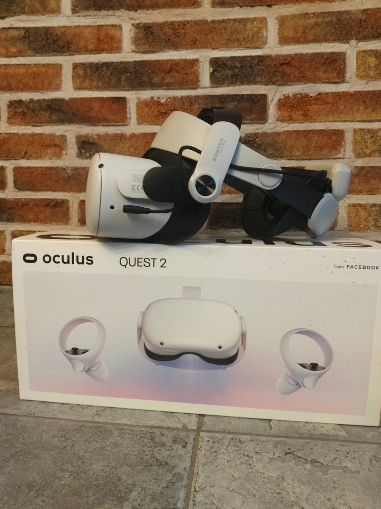 oculus quest 2  128 GB met bobstrap en extra batterij, Ophalen, Zo goed als nieuw, VR-bril, Pc