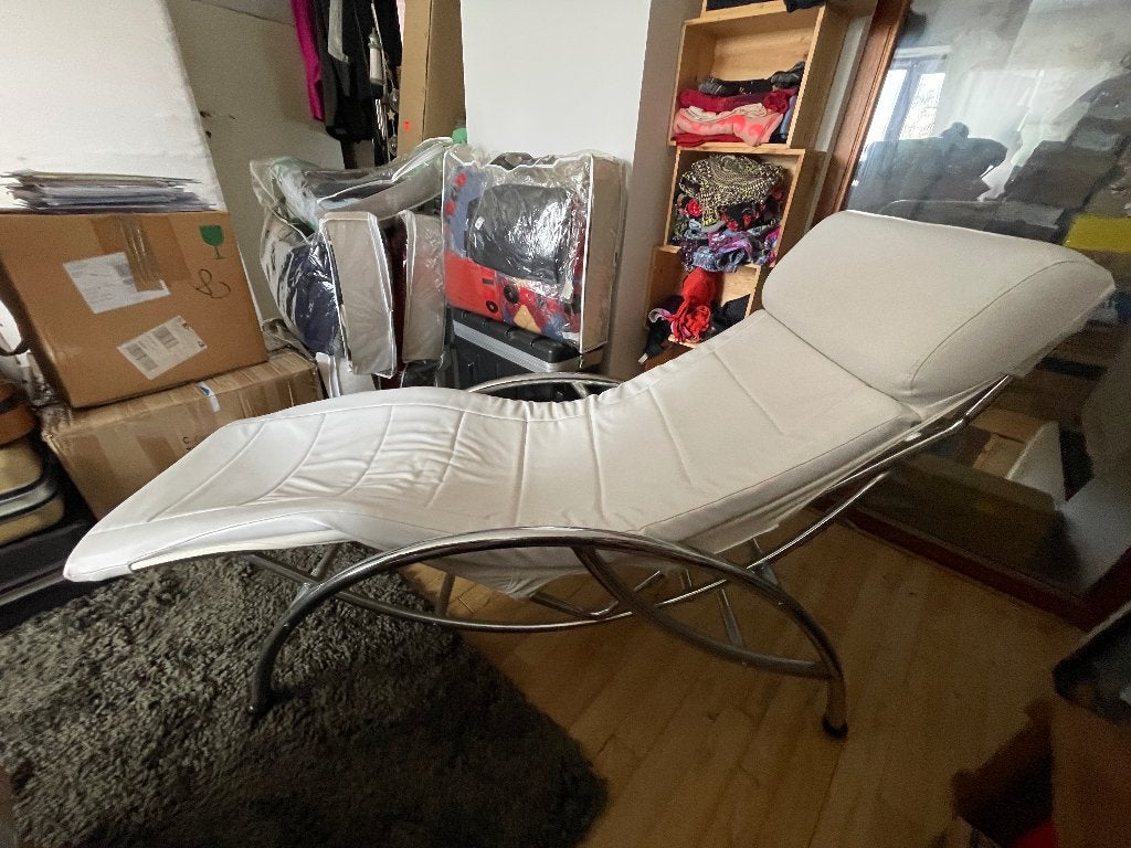 Relax Designer leren fauteuil, Ophalen, Zo goed als nieuw, 150 cm of meer, Leer