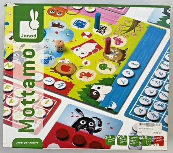 Janod Mottamo de woordenwedstrijd Bordspel educatief spel, Een of twee spelers, Verzenden, Zo goed als nieuw, Overig