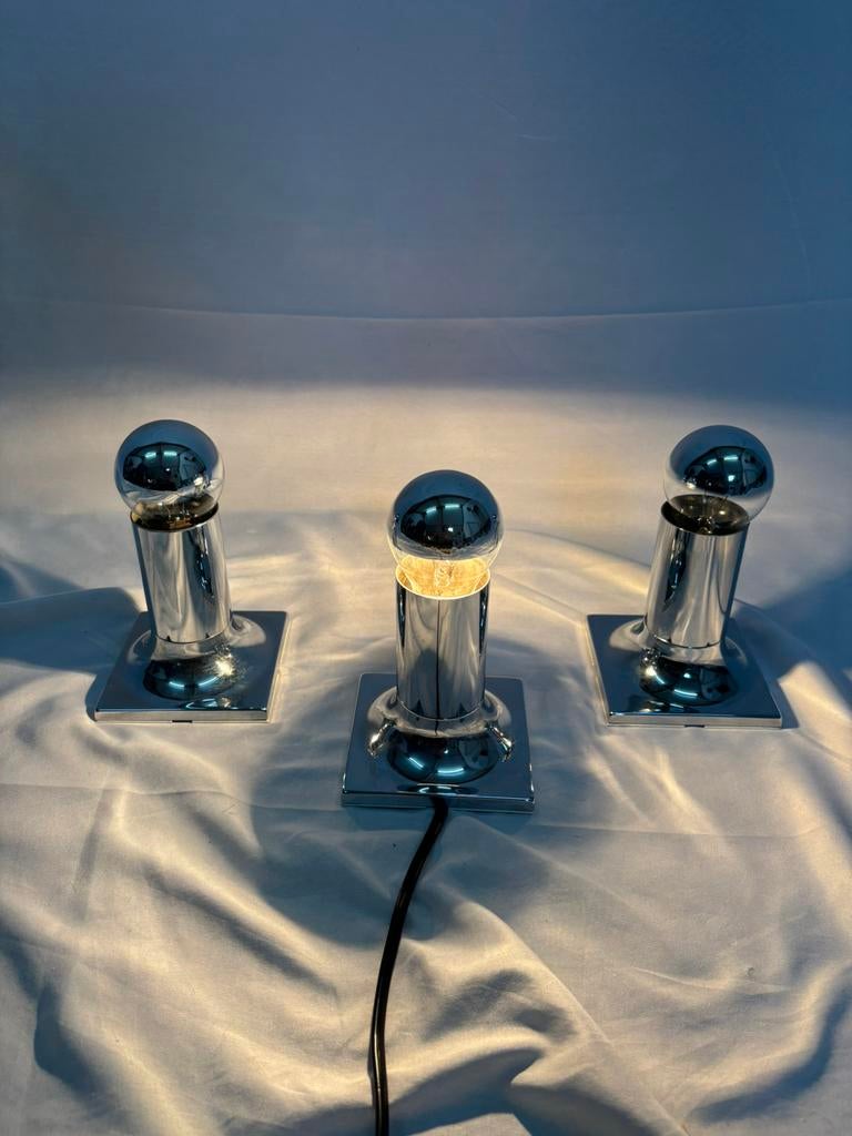 Set van 3 vintage "Tube" lampen Rolf Krüger Staff Leuchten, Ophalen of Verzenden, Gebruikt