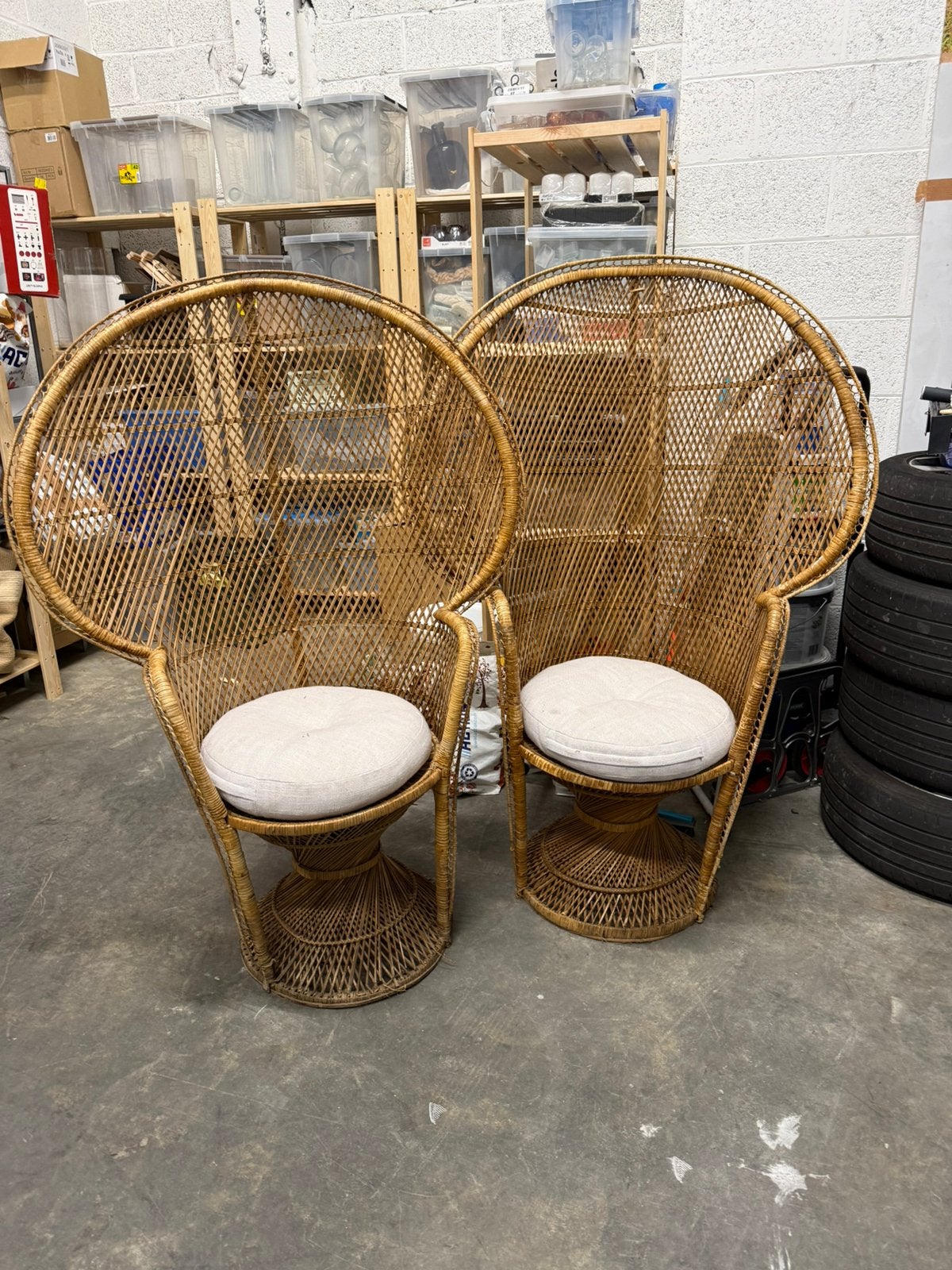 Chaise osier fauteuil, Emmanuel, Enlèvement, Comme neuf, Osier, Chaise