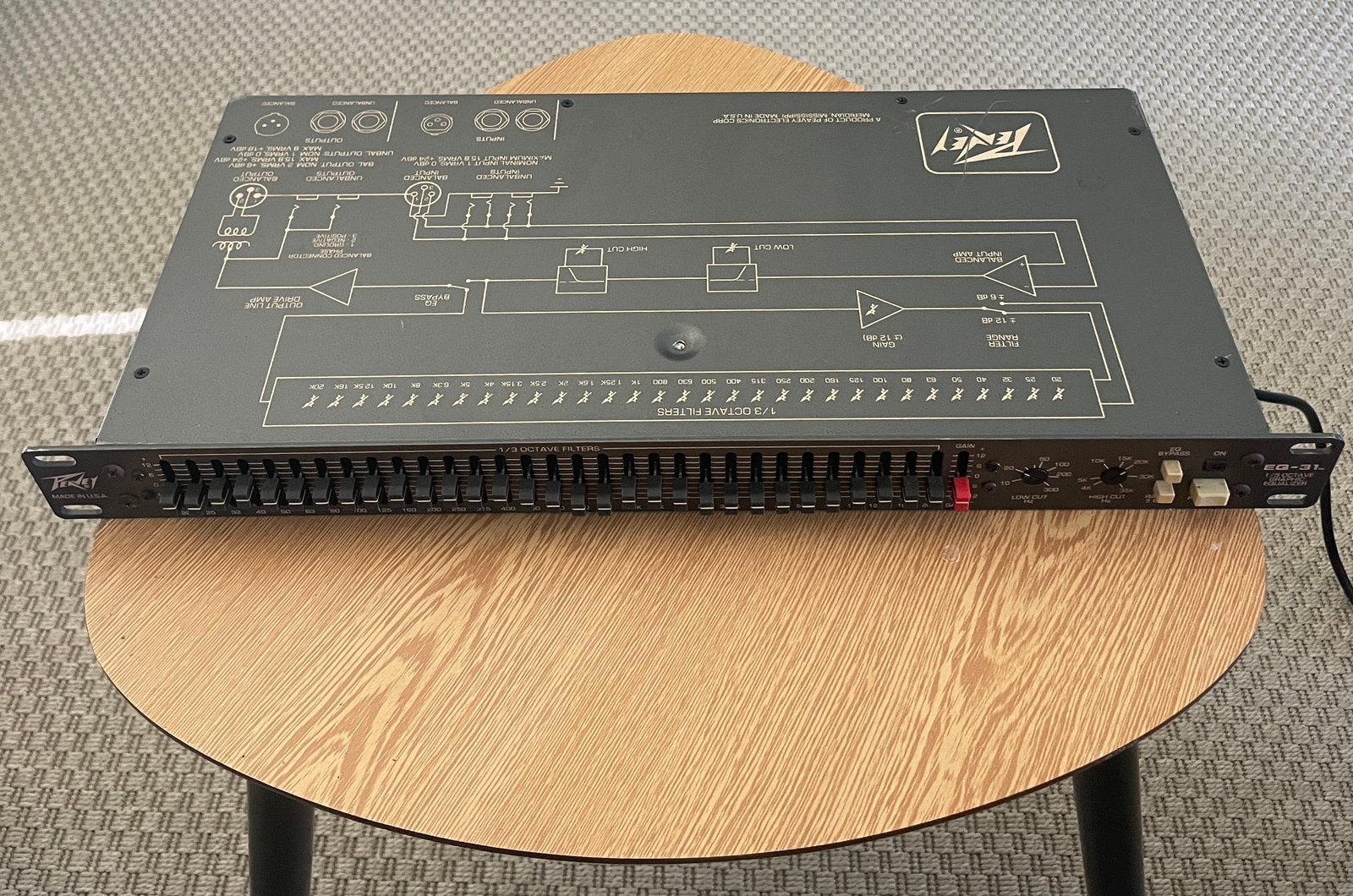 Peavey EQ 31 Professional 31-Band Graphic Equalizer, Musique & Instruments, Effets, Enlèvement ou Envoi, Comme neuf, Equalizer ou Égaliseur