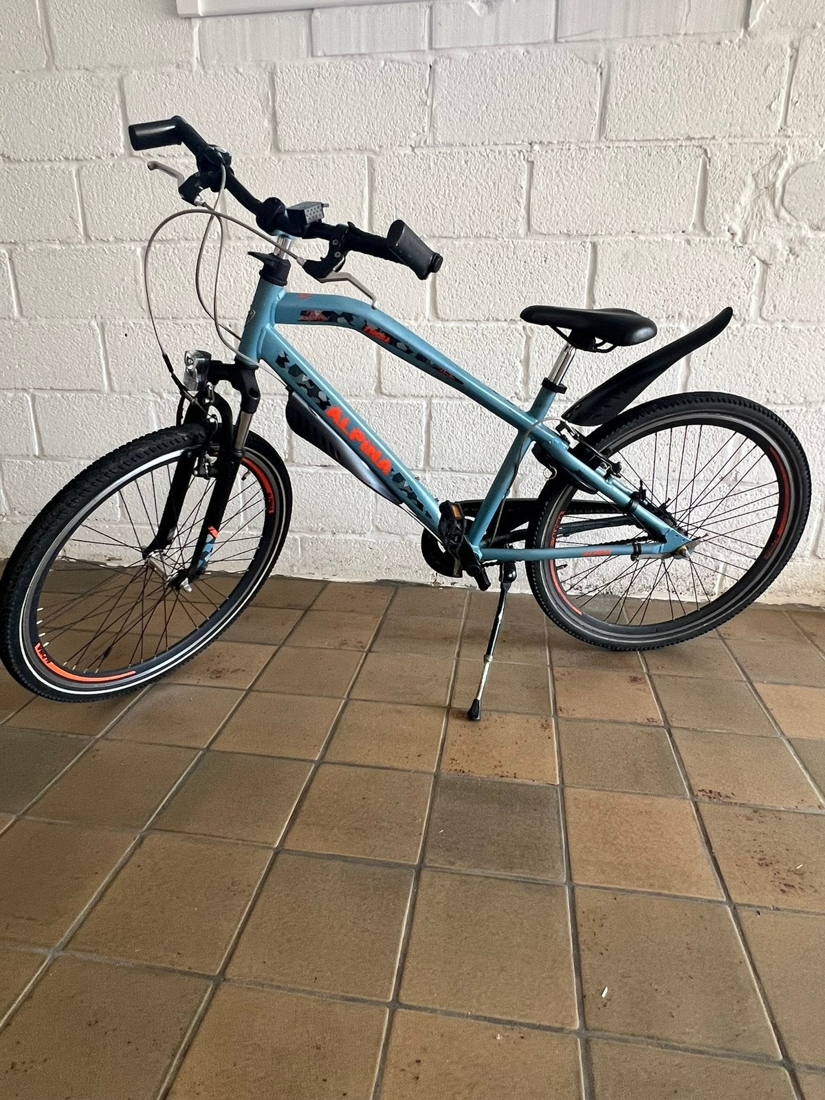 Kinderfiets 26inch -Alpina - blauw, Fietsen en Brommers, Fietsen | Kinderfietsjes, Ophalen, Gebruikt, Velgrem, 20 inch of meer