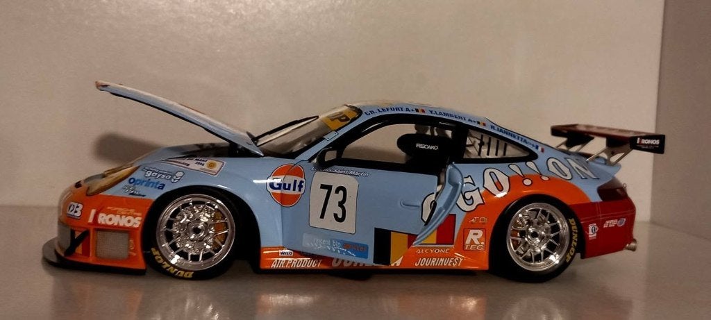 1/18 Porsche 996 GT3 RSR Ice Pole Racing 24Hrs Du Mans 2006, Ophalen of Verzenden, Nieuw, Auto, MiniChamps