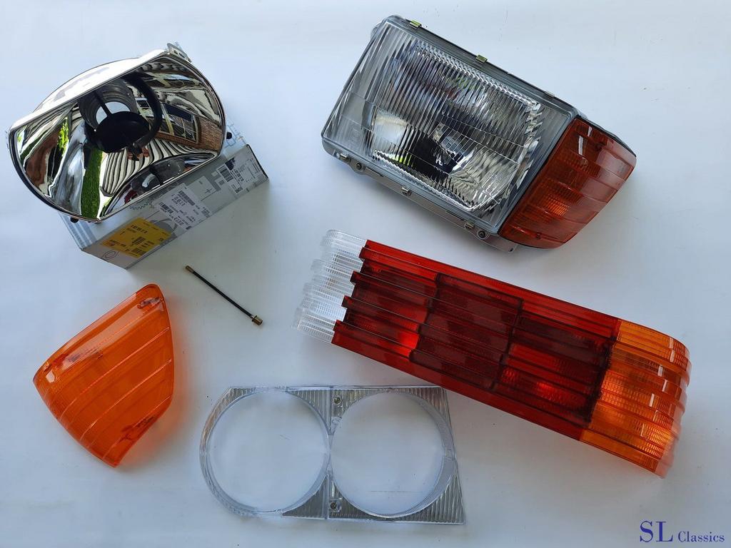 -SL Classics- Koplampen Mercedes SL SLC W107 R107 C107, Auto-onderdelen, -, Nieuw, Ophalen of Verzenden, -