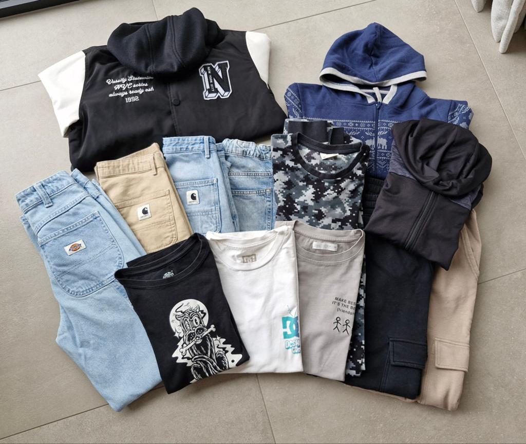 Pakket coole kleding 12-13 jaar, Enlèvement, Utilisé, Carhartt, Garçon